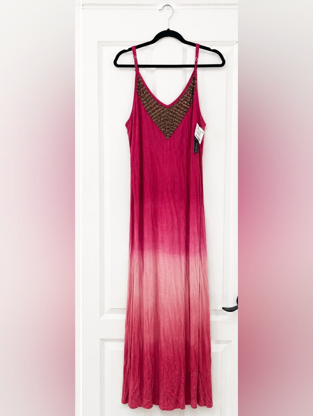 Spiaggia Dolce Ombre Beaded Maxi Dress – Women's Large